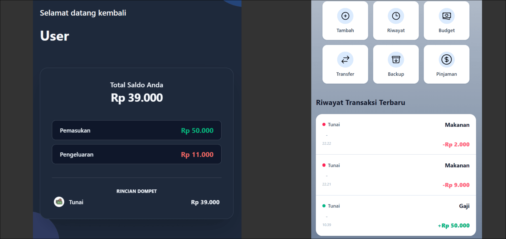Keuangan PWA (KAS)